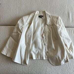 Isabella Women's Tan Suit Jacket, Size 14 – Classic Blazer for Professional Wear